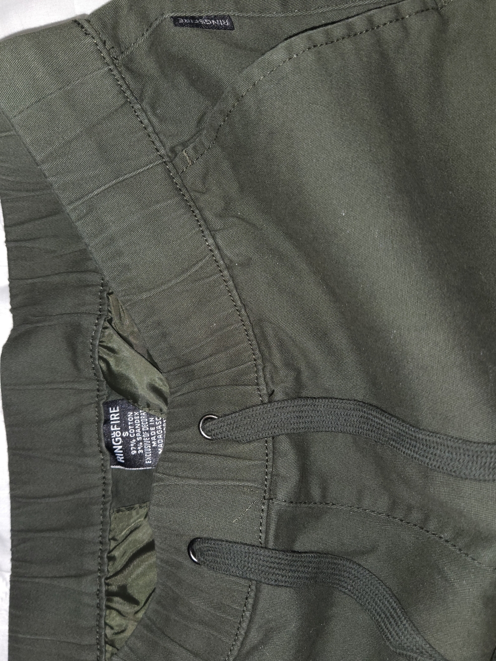 Ring of Fire Men's Olive Green JOGGERS